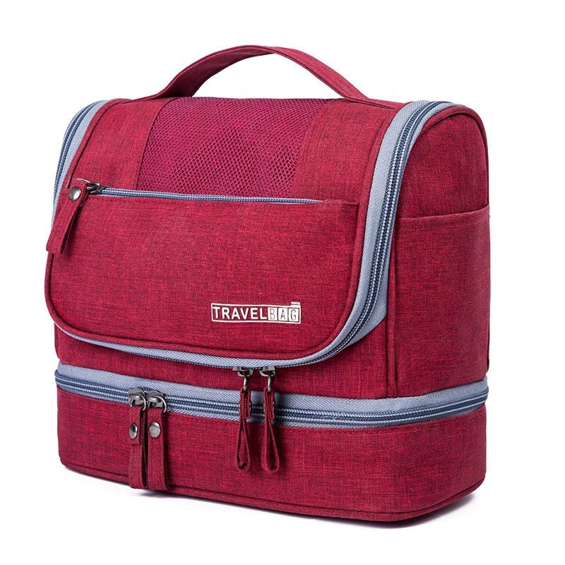 Travel Bag (Organizer) — Wet/Dry Separation Cosmetic Bag, Spacious, Shoulder Handle, 24.5×16×7 cm