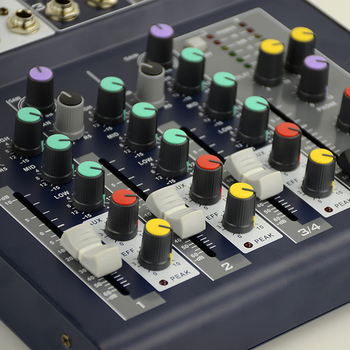 Illusion Power Professional F4 Mixing Tape with USB Stage Performance Mixing Console, Karaoke Live 4-Channel Mixing Console