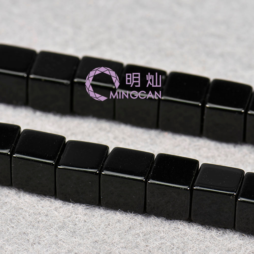 organic agate glossy cube