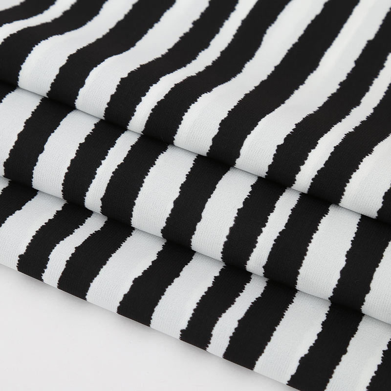 专供新款雪纺印花布料批发 75D服装时装仿真丝褶皱雪纺里料