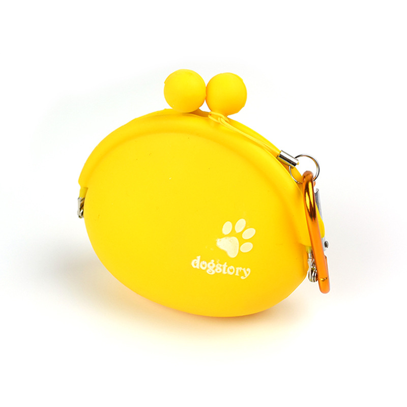 Bolsa de merienda de silicona al aire libre bolsa de entrenamiento para mascotas perro bolsa de entrenamiento al aire libre bolsa de cintura portátil con hebilla colgante Nuevo