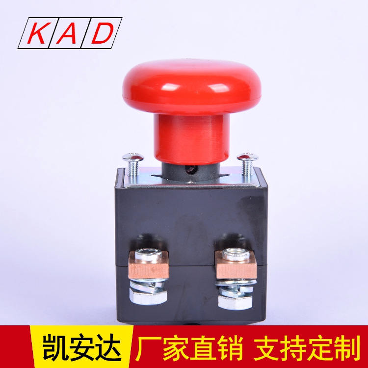 厂家供应 电动叉车急停开关250型 安全开关 紧急断电控电开关按钮