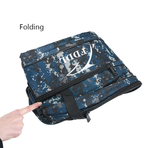FDDL soft bag, foldable soft fishing bag, fishing bag, green camouflage belly bag, sea rod fishing rod bag, fish bag, fishing gear bag