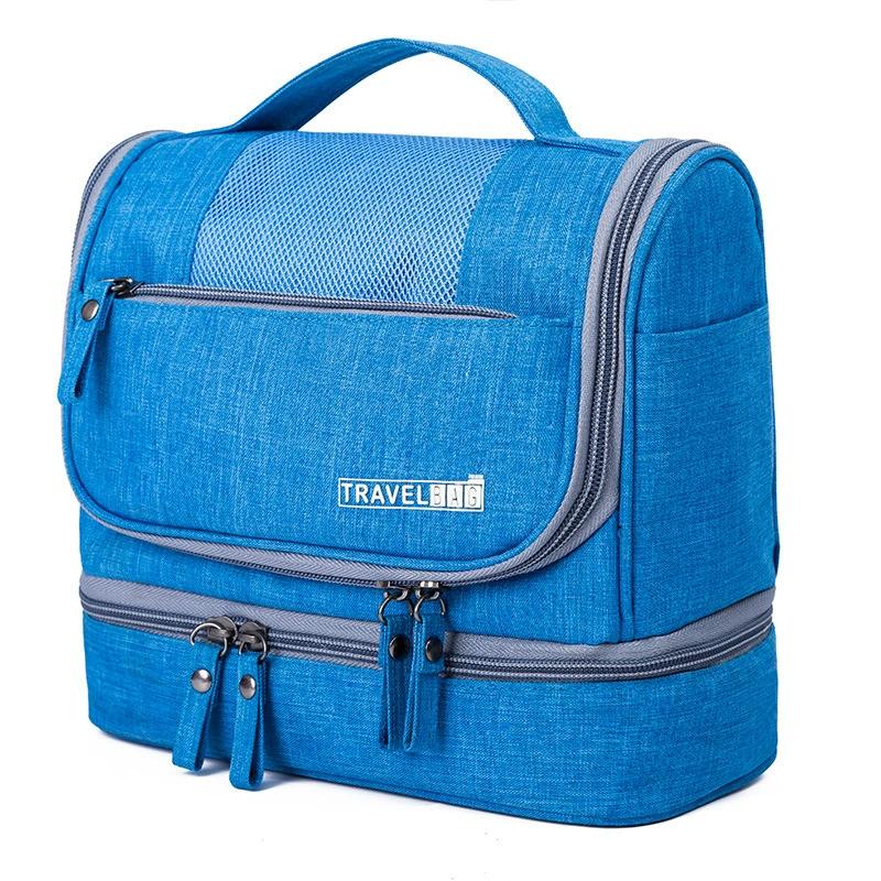 Travel Bag (Organizer) — Wet/Dry Separation Cosmetic Bag, Spacious, Shoulder Handle, 24.5×16×7 cm