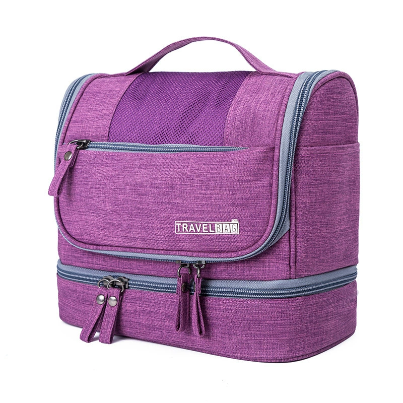 Travel Bag (Organizer) — Wet/Dry Separation Cosmetic Bag, Spacious, Shoulder Handle, 24.5×16×7 cm