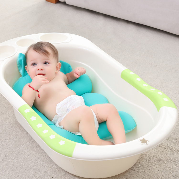 Fuente de la fábrica estera de baño del bebé recién nacido suministros bañera antideslizante estera bolsillo de red de baño del bebé bolsillo en stock