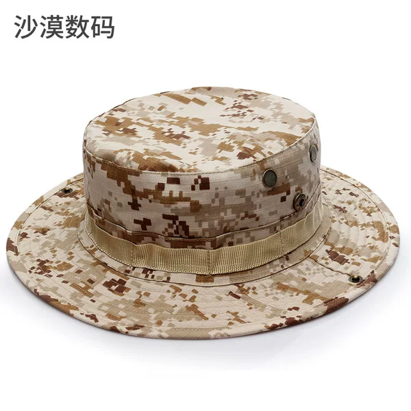 A generation of military fans round-brimmed hat outdoor Benney hat Python camouflage hat mountaineering sun hat cross-border supply