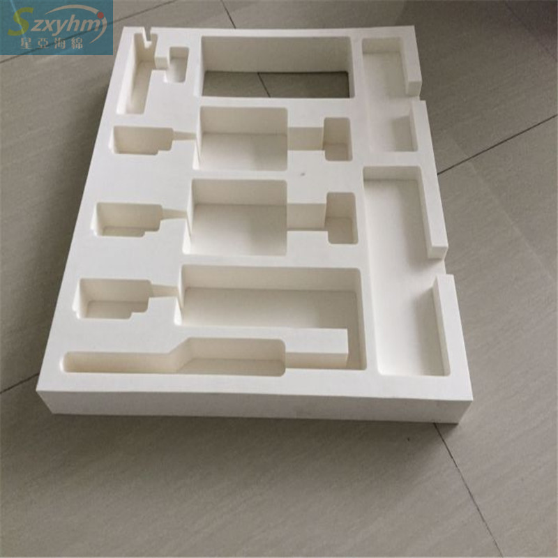 生产化妆品精美包装盒内衬 EVA珠光白礼盒 防震缓冲EVA内胆加工