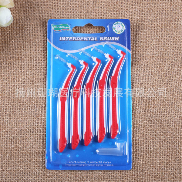 Factory direct sales interdental brush cross-border L-shaped…
