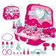 Children's Kitchen Tableware Dresser Cashier Tools Doctor's Hand-held Suitcase Toy Set