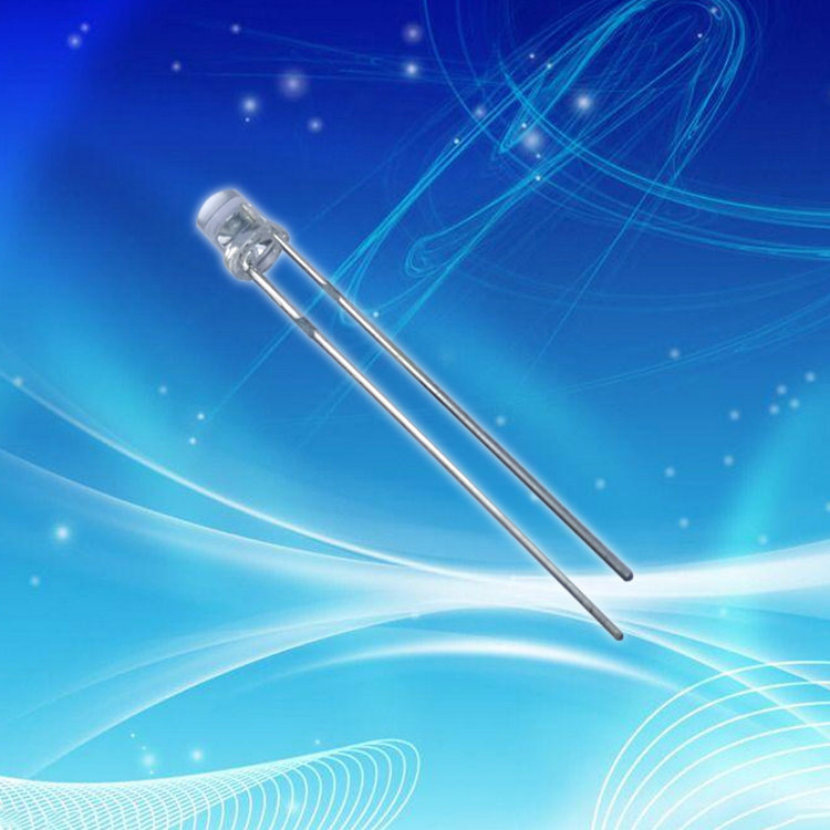 深圳厂家销售电子发光鱼漂专用 超亮F3/3mm平头无边蓝色LED灯珠