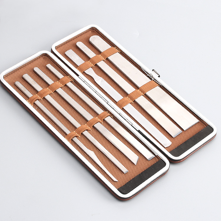 Foot massage stainless steel pedicure knife tool for removing dead skin manicure knife microdermabrasion foot knife Yangzhou three-blade pedicure set