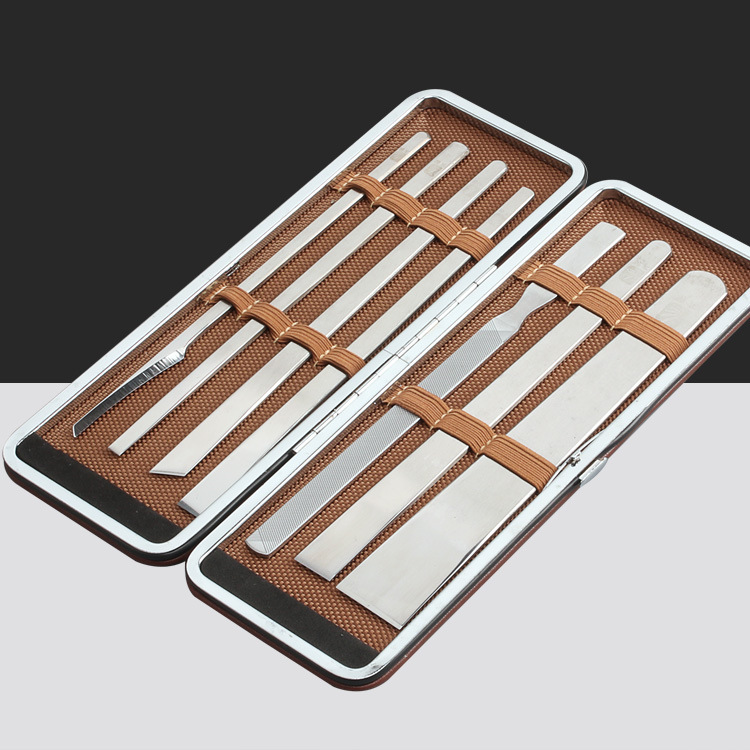 Foot massage stainless steel pedicure knife tool for removing dead skin manicure knife microdermabrasion foot knife Yangzhou three-blade pedicure set