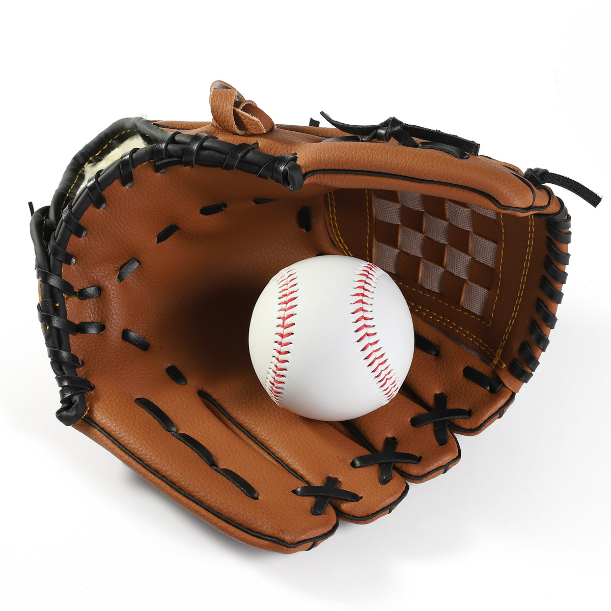 Yicen engrosado infield lanzador guantes de béisbol guantes de softbol para niños, adolescentes y adultos
