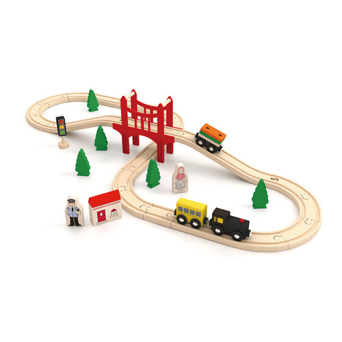 Thomas Oak Railway Model Train Set Wooden Toy Train Wooden Bulk Electric Building Blocks