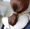 Hair rope with pigtail, case, hair accessory, Japanese and Korean, Korean style, South Korea