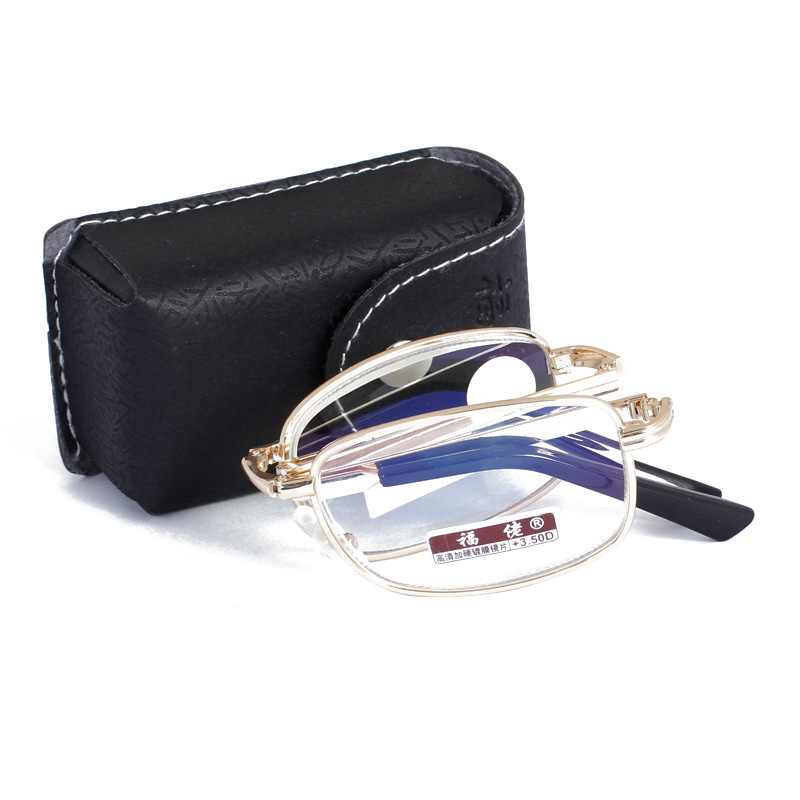 2018 New metal frame with box folding reading glasses anti-blue light old mirror resin coated lens 2020 2018 New metal frame with box folding reading glasses anti-blue light old mirror resin coated lens 2020