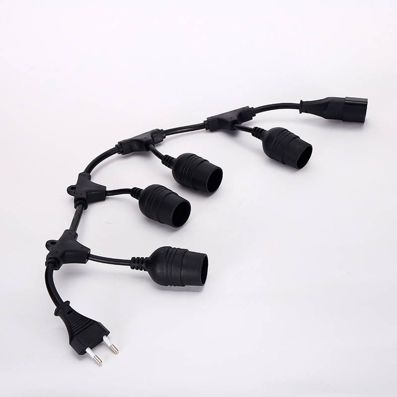 厂家批发 欧式E27装饰灯头线 灯串线 led户外装饰灯串线