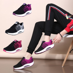 Yageyan Square Dance Shoes Women Ghost Step Dance Shoes Breathable Swing Step Dance Shoes Low-Top Air Cushion Sole Dance Shoes Dancing Shoes