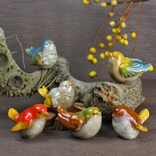 欧美创意发明产品陶瓷工艺品小鸟吉祥风趣摆件手工艺礼品节日礼物