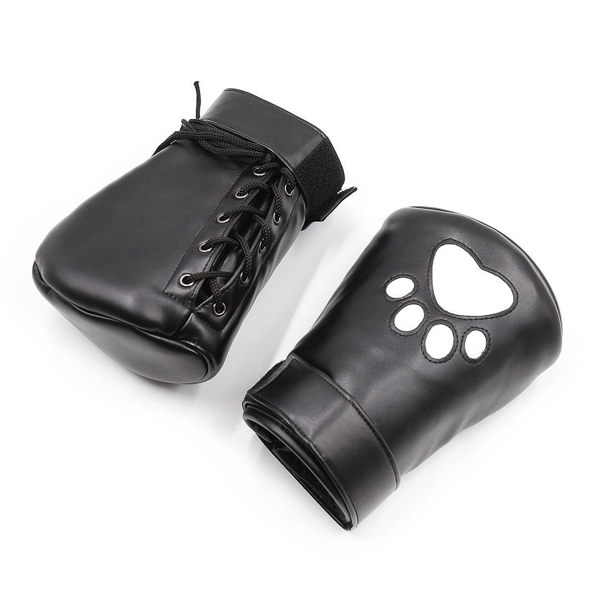 Suministrados directamente por el fabricante, productos eróticos SM, guantes con forma de pata de perro con diseño de flor de ciruelo, accesorios para disfraces de CD, guantes con forma de pata de oso, juguetes alternativos.
