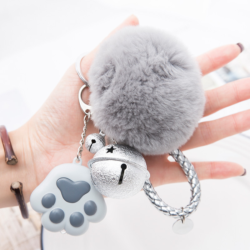 Gray+gray ball+silver rope+silver m bell