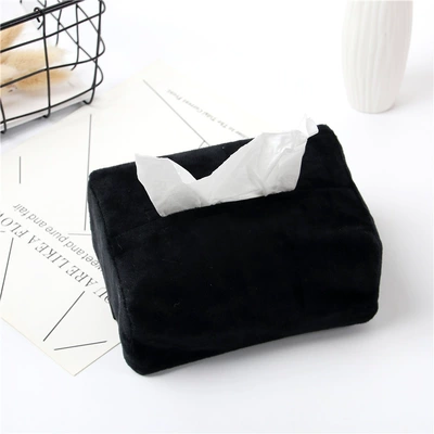 Car tissue box/set Car Plush Napkin Box Removable