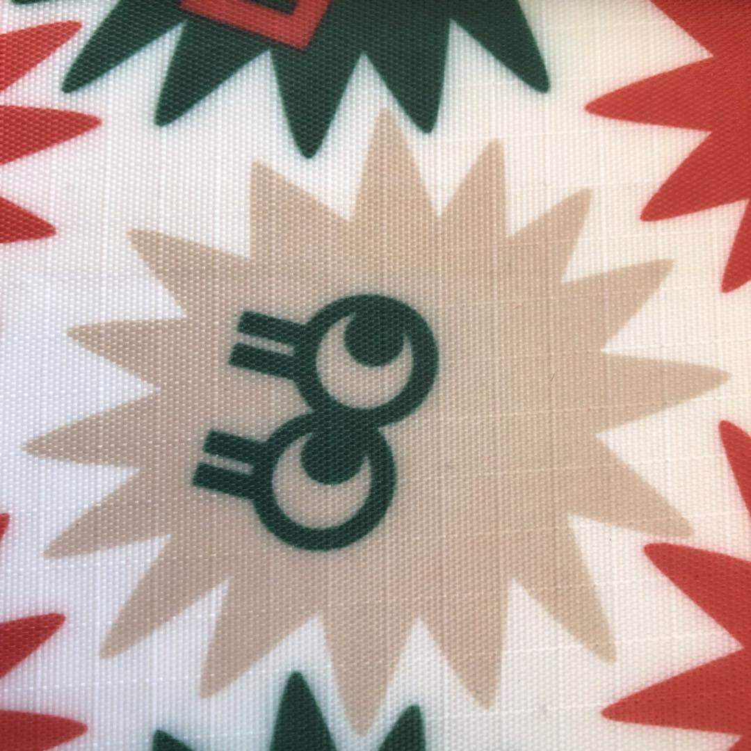 厂家批发四分格子布印花面料 防水箱包布料 涤纶涂层 购物袋用料