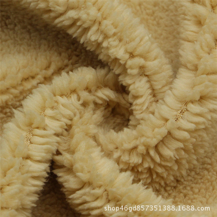 厂家直供 全涤纬编舒棉绒布料 复合针绒布 保暖涤纶舒棉绒面料