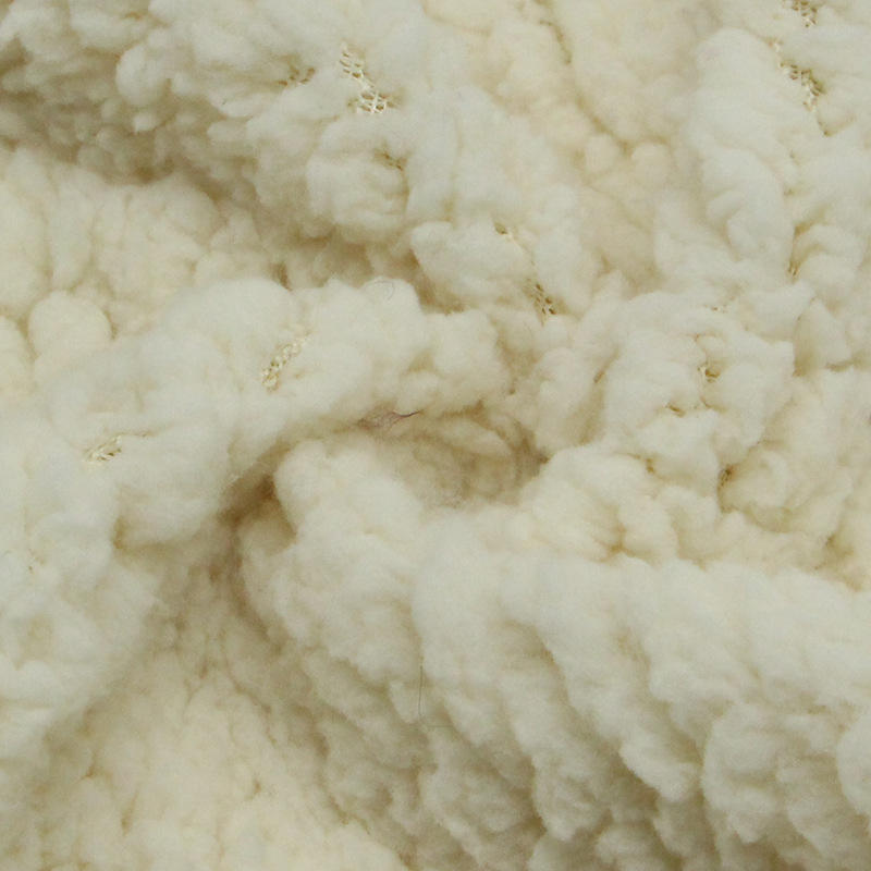 厂家直供 2021秋冬 单面纬编真棉花绒 服装里料 靠垫棉花绒面料