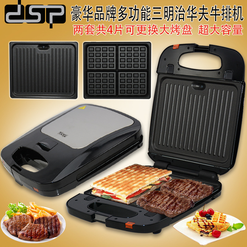 가정용 샌드위치 기계 파니니 기계 아침 식사 기계 바베큐 소시지 로스팅 기계 햄버거 기계 베이킹 빵 스테이크 기계 전기 오븐
