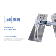 Factory-direct sale fire safety passage door stainless steel sliding panel sliding handle hardware handle door knob