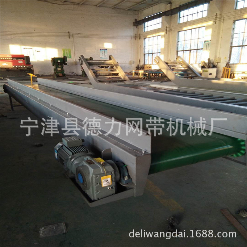 皮带输送机塑料瓶输送机人工分拣皮带机高护板皮带输送机流水线
