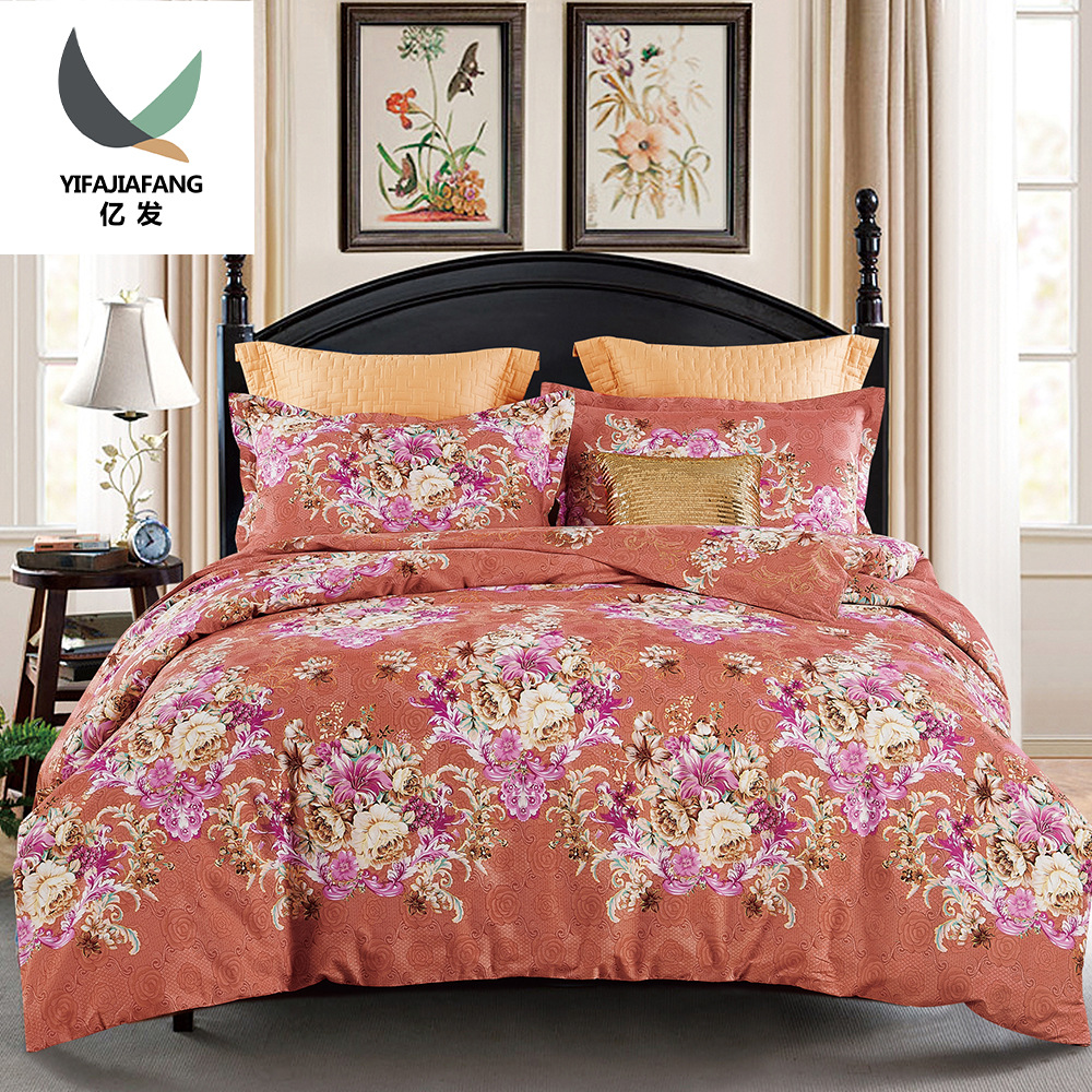 100%纯棉被套面料 fabrics cotton活性印花床上用品布料厂家直销