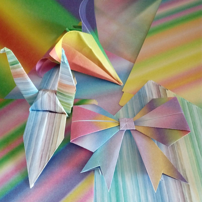 Цветная бумага детский сад DIY материал оригами детская бумага градиент цветная бумага 15*15 см 48 листов