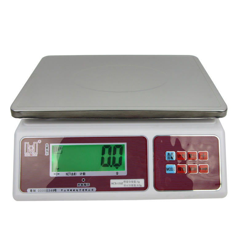 衡新高精度电子计重桌秤ACS-6JZ 1.5/3/6/10/15/30kg工业秤烘焙秤
