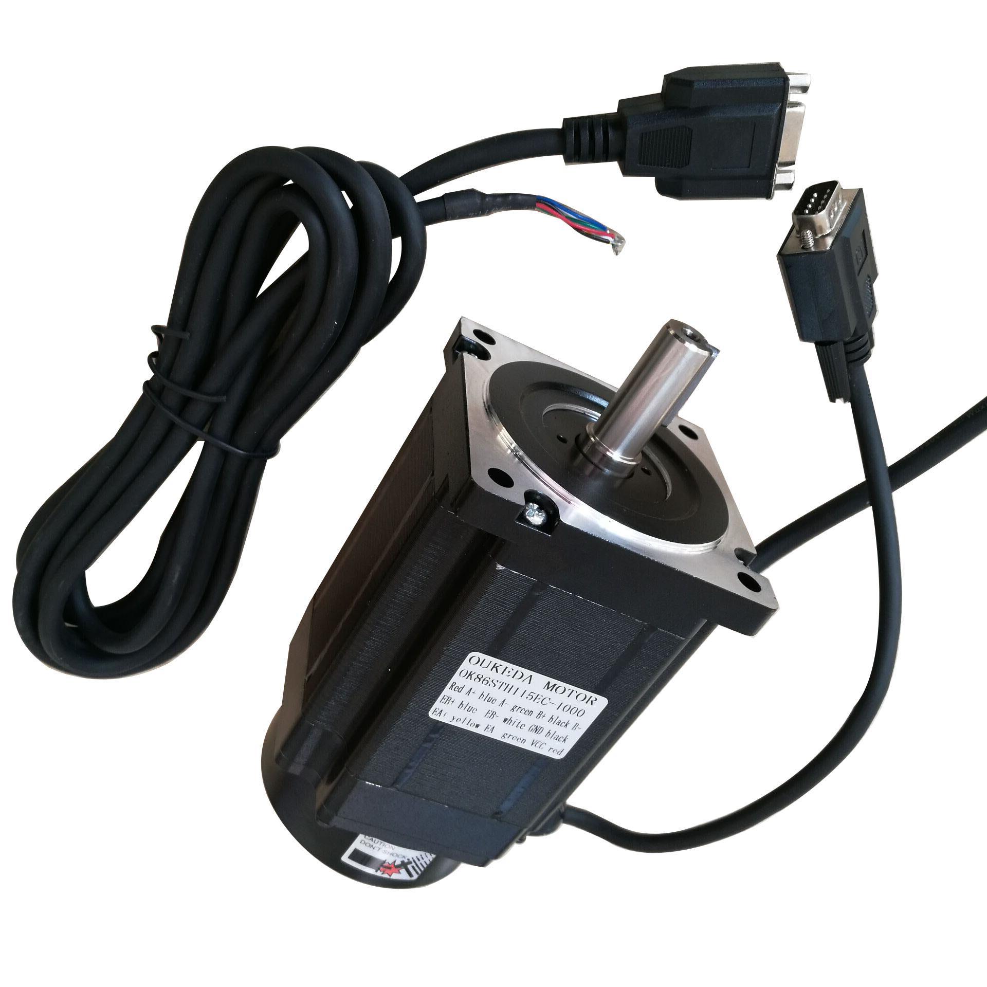 全闭环高速恒扭矩二相步进伺服电机86-118 8.5N.m 带编码器