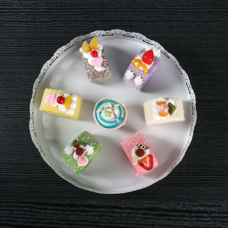 Soporte de la torta de hierro de estilo europeo accesorios de la boda sin cubierta de vidrio placa de la torta pastelería soporte de punto occidental bandeja soporte de exhibición