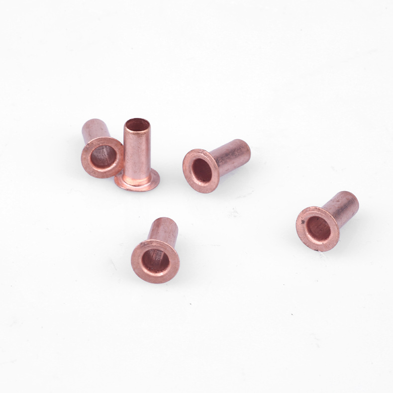 厂家供应铁制空心铆钉 灯头铆钉 紫铜空心铆钉 管状铆钉 空心钉