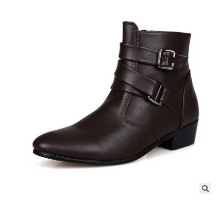 Botas de hombre más tamaño 45 46 tamaño al por mayor transfronterizo deseo AliExpress botas altas eBay Amazon cuero image 9