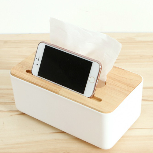 Solid wood tissue box multifunctional car toilet napkin plastic European style wooden tissue box