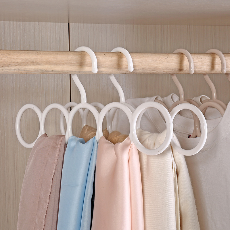Planter Multifunctional Hanger Scarf Silk Towel Rack Tie Belt Shelf Belt Loop Storage Hanger
