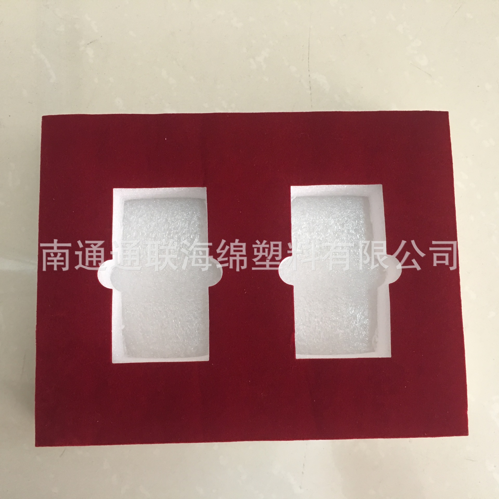 高档礼盒彩色植绒珍珠棉内托 内衬