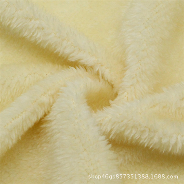 厂家直供 纬编单面北极绒短毛、长毛、服装面料复合北极绒布料