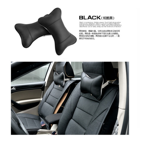 Car interior accessories car neck pillow car denier bone pillow all-season universal car seat cushion car PU headrest