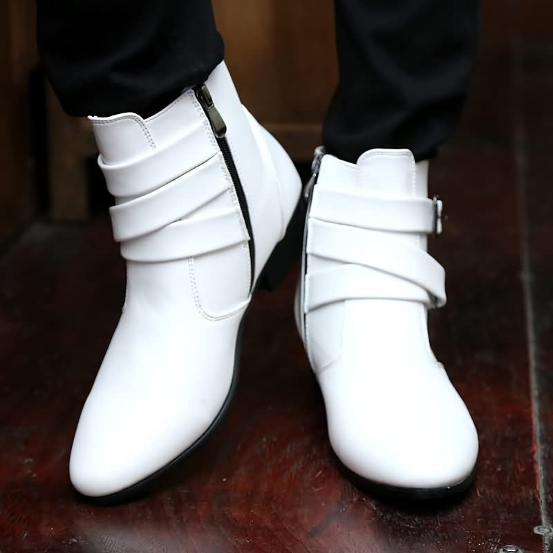Botas de hombre más tamaño 45 46 tamaño al por mayor transfronterizo deseo AliExpress botas altas eBay Amazon cuero image 6