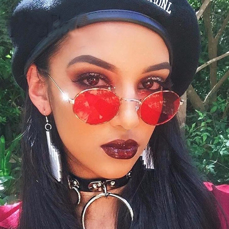 2019 New Vintage sunglasses 3547 fashion ladies sunglasses metal oval sunglasses men