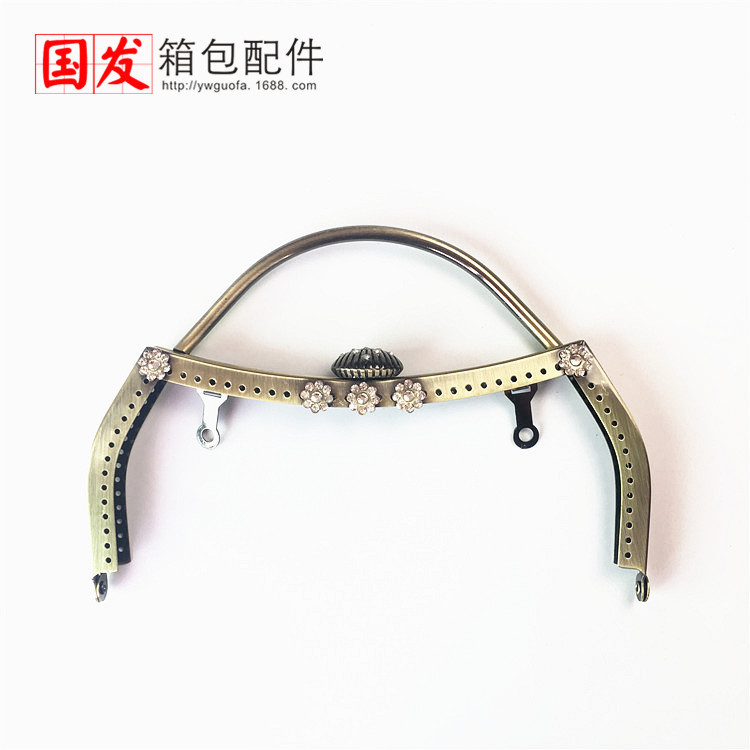 Aguja: 18cm cóncava cintura lisa agujero de agujero conchas de mano de oro accesorios de bolsa de mano