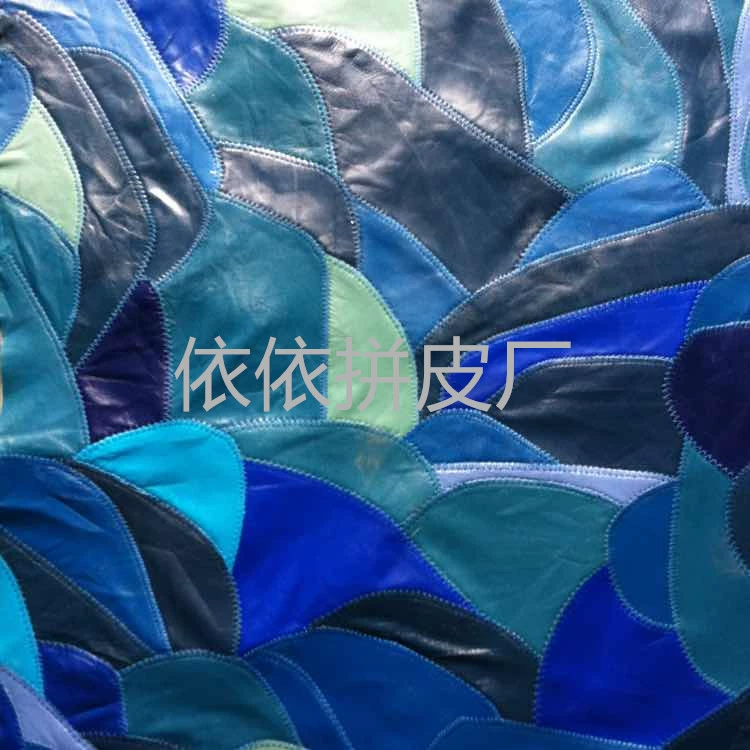 Необычная натуральная кожа Лоскутная раскрытая кожа Красочная цветная овчина Пэчворк Топ Примитивная кожа Экологически чистая мягкая Собственное производство