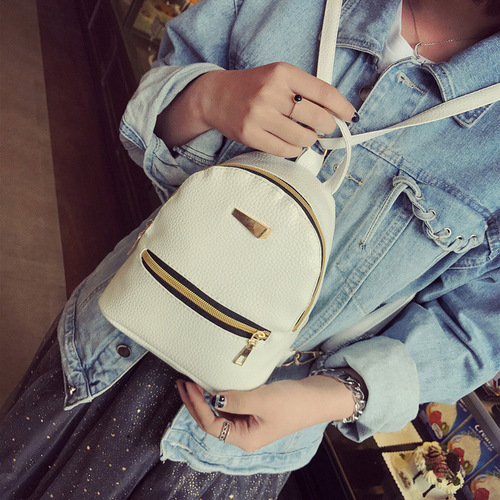 Women's Double Shoulder Bag Trendy  New Arrival Korean Style Versatile Women's Small Bag Two-in-One Casual Mini Backpack
